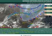 Frente frío 17 con viento del norte y lluvias en el sureste El FF-17 traerá de vuelta el ambiente frío y rachas de viento en el norte. En el sureste, las lluvias seguirán dominando el escenario