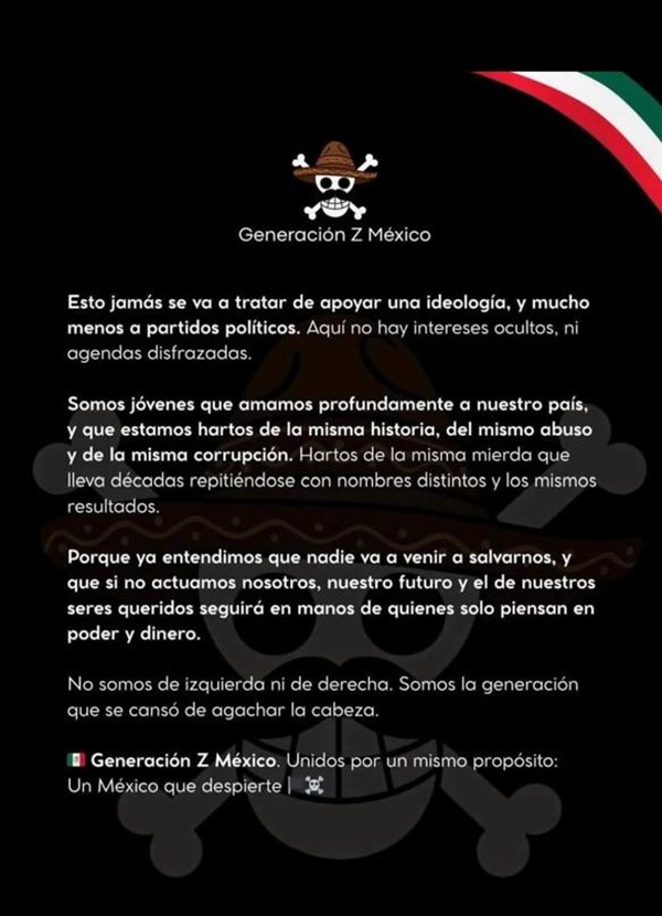 GeneraciónZ La Generación Z mostró su inconformidad contra Claudia Sheinbaum por el asesinato de Carlos Manzo, alcalde asesinado en Uruapan