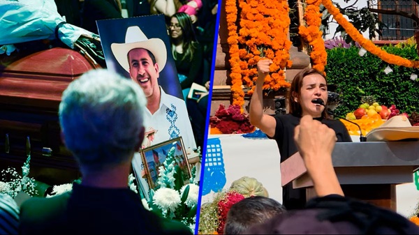 Grecia Quiroz, esposa de Carlos Manzo, seguirá guerra vs. cárteles: ‘Apagaron su voz, no la lucha’ Grecia Quiroz llamó a no rendirse ante la violencia, prometió continuar su lucha y exigió justicia ante cientos de ciudadanos reunidos en Uruapan