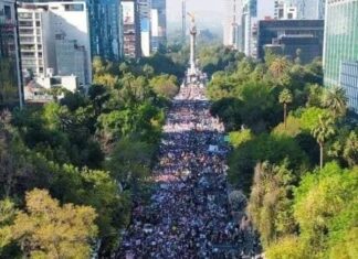 Lo que viví en la Marcha: Crónica, análisis y la lógica de una “Autocracia pasiva” El grupo más numeroso de vándalos se encontraba frente a Palacio Nacional, donde la agresión fue más intensa y prolongada