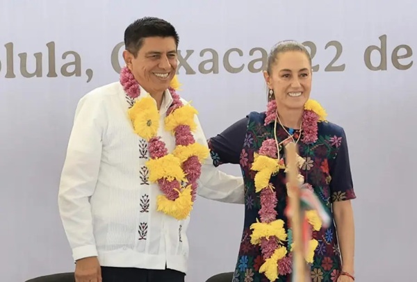 Oaxaca Durante su gira por Oaxaca, Claudia Sheinbaum enfrentó gritos y protestas en Juchitán y la Mixteca