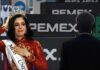 Pemex felicita a Fátima Bosch por triunfo en Miss Universo Una de las felicitaciones que más llamó la atención fue la de la empresa Petróleos Mexicanos