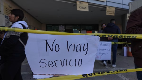 SAT Trabajadores del SAT realizan nuevo paro total indefinido