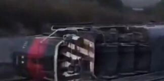 Descarrila tren que transportaba etanol y alcohol etílico en Hidalgo El choque del tren que transportaba alcohol etílico, etanol, grano y vehículos, causó la volcadura del tren, una explosión e incendio, con llamas de más de 12 metros de altura