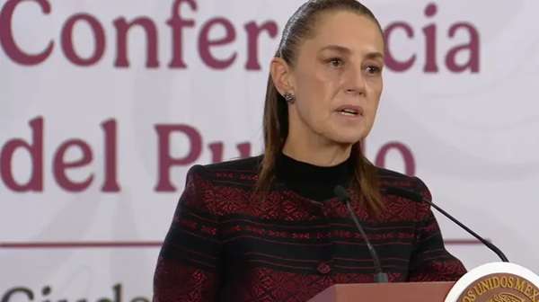 CSP-Trump-Ven La presidenta de México, Claudia Sheinbaum, criticó este miércoles el bloqueo total de los barcos petroleros que declaró en la víspera su homólogo estadounidense, Donald Trump