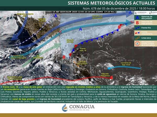 SMN Así estará el clima este fin de semana del viernes 5 al domingo 7 de diciembre