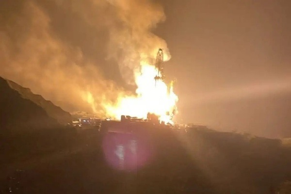 Las Choapas-Krem Una posible acumulación de gas habría originado la explosión y el posterior incendio en el área de exploración.