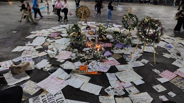 Morelos-Ofrenda A lo largo de la semana se han realizado movilizaciones para pedir que los crímenes de las dos estudiantes no queden impunes.