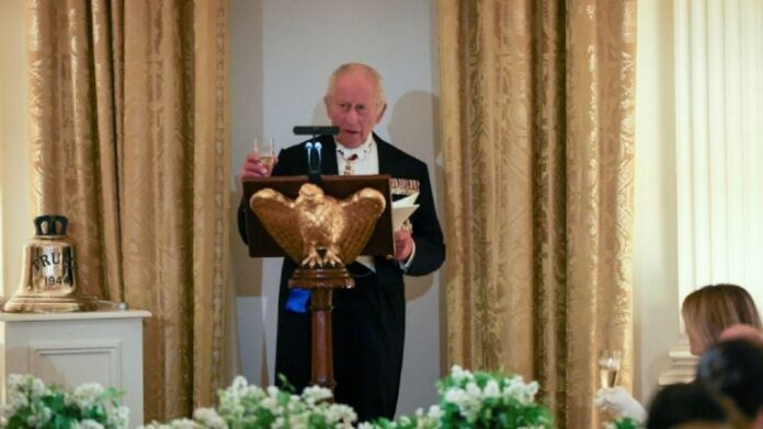 Carlos III-Donald El monarca se refirió a los comentarios de Trump sobre la entrada de Estados Unidos en la Segunda Guerra Mundial, que si no fuera por los estadounidenses toda Europa usaría hoy alemán.