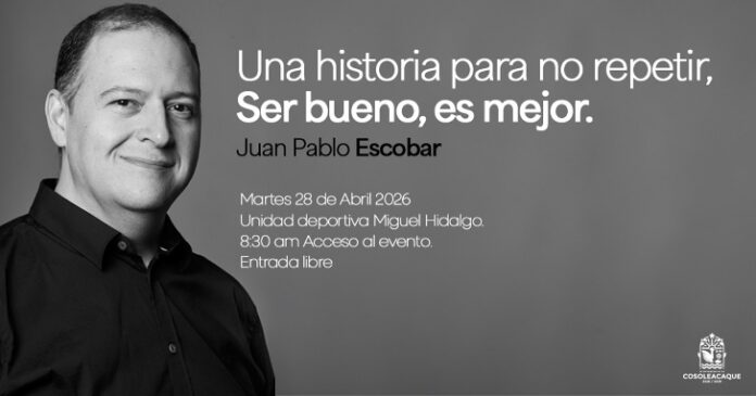 Cosolea-Escobar Sebastián Marroquín es arquitecto, diseñador industrial y escritor colombiano, reconocido por ser hijo de Pablo Escobar. Tras el exilio, decidió cambiar su identidad y enfocar su vida en promover la reflexión, la paz y la no repetición de la violencia, convirtiéndose en un activo conferencista y crítico del legado de su padre.