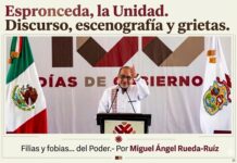 Espronceda, la Unidad. Discurso, escenografía y grietas Así, el concepto se perfila como lema del cuatrienio, pero también como práctica política. Acuerdos, continuidades, tolerancias. Puentes tendidos, incluso, hacia inercias del pasado reciente.