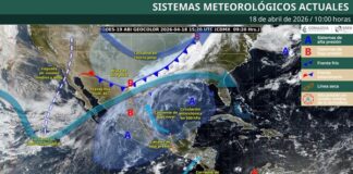 El SMN informa que el FF-45 traerá viento del norte, lluvias y tormentas a Veracruz Faltan 3 sistemas frontales para completar el pronóstico de 48, los cuales se manifestarán principalmente durante el resto del mes de abril y las primeras dos semanas del mes de mayo.