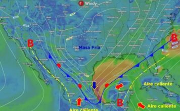 Inicia mayo en Veracruz con Masa Polar Masa Polar en Veracruz con potencial para lluvias y tormentas