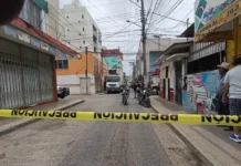Carnicería en Tuxpan, es atacada con artefactos explosivos Imagen de carnicería en Tuxpan después de ataques con artefactos explosivos