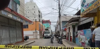 Carnicería en Tuxpan, es atacada con artefactos explosivos Imagen de carnicería en Tuxpan después de ataques con artefactos explosivos