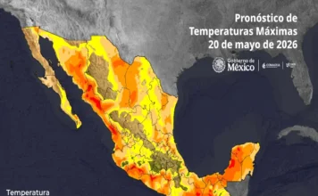 Calor extremo en México con temperaturas hasta 45 °C Mapa de calor extremo en México con temperaturas hasta 45 °C