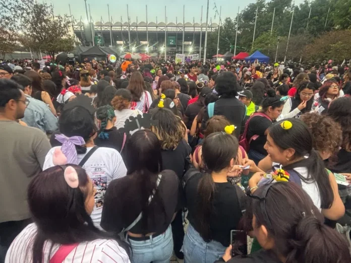 Concierto de BTS en el estadio GNP con revendedores detenidos