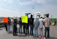 Ejidatarios bloquean accesos al AIFA; exigen resolución a límites territoriales Conflicto territorial en Tonanitla bloquea acceso al AIFA con 800 hectáreas en disputa