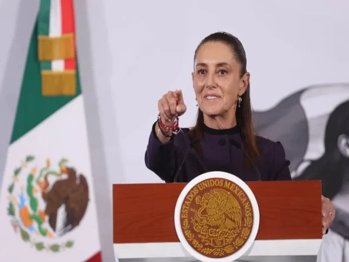 Imagen de la presidenta Claudia Sheinbaum anunciando la reforma electoral La presidenta Claudia Sheinbaum anuncia la reforma para la elección judicial en 2028