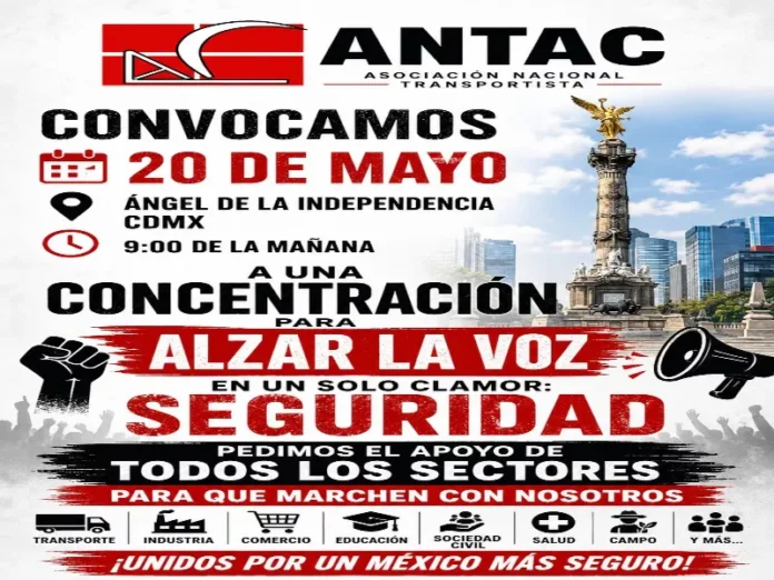 Imagen de la megamarcha en la Ciudad de México Megamarcha en CDMX: Manifestantes exigen seguridad y justicia para transportistas y madres buscadoras