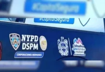 Edil de Chihuahua defiende uso de insignias del NYPD en patrullas municipales Policía de Chihuahua colabora con NYPD en seguridad pública municipal