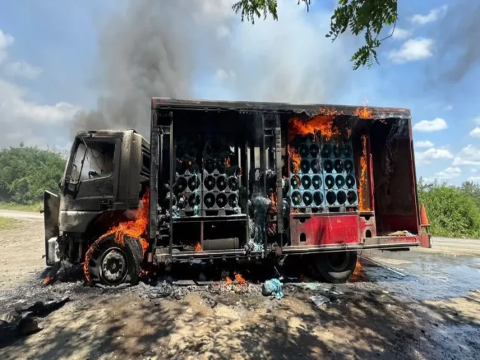 Quema de camiones en Veracruz, hechos violentos en el norte del estado