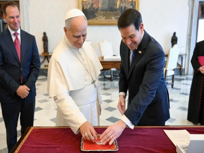 Texto alternativo descriptivo de la imagen de la visita de Marco Rubio al Vaticano y las Relaciones Estados Unidos Vaticano