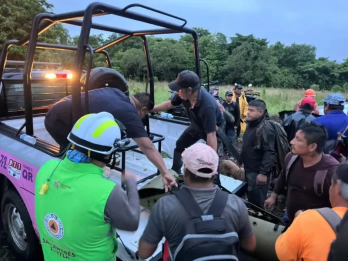 Rescatan a personas varadas en el volcán de Veracruz