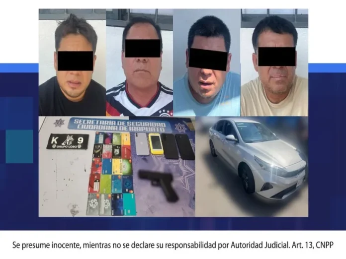 Policía de Irapuato detiene a banda peruana de robo a cuentahabientes en la ciudad