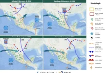 Lluvias fuertes, granizo y tormentas eléctricas impactarán en México este fin de semana Tormentas en México causan lluvias fuertes y granizo