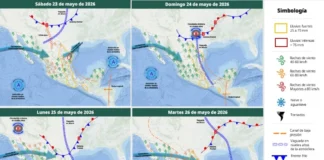 Lluvias fuertes, granizo y tormentas eléctricas impactarán en México este fin de semana Tormentas en México causan lluvias fuertes y granizo