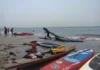 Quedan varadas 90 personas en kayak y paddleboard frente a Boca del Río Personas varadas en kayak y paddleboard en alta mar en Veracruz