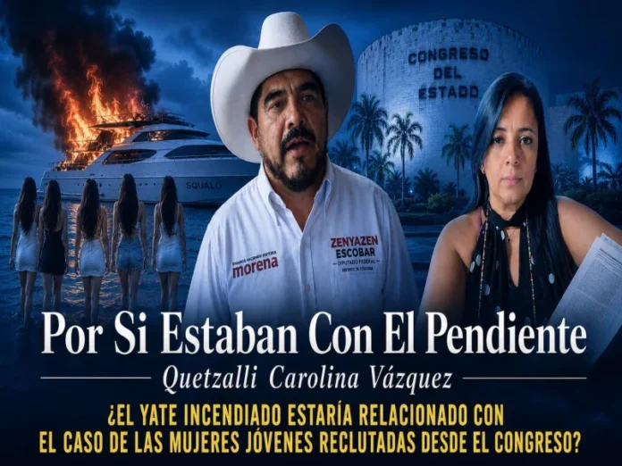 Yate incendiado en la Riviera Veracruzana Yate incendiado en Veracruz con sospechas de reclutamiento de mujeres jóvenes