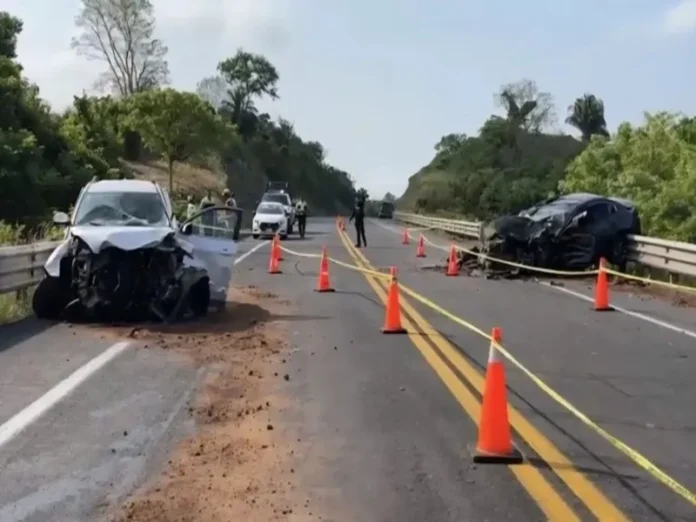Imagen de un accidente carretero Accidente carretero en la zona norte de Veracruz