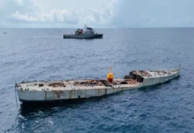 Semar hunde otro buque en el Golfo de México para fortalecer pesca y vida marina Arrecifes artificiales en el Golfo de México para fortalecer la vida marina y la pesca