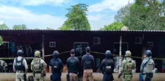 Aseguran gran arsenal de armas en Veracruz Imagen de arsenal de armas asegurado en Veracruz con 108 armas de fuego