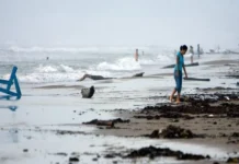 Autoridades alertan por la formación de un ciclón tropical; lluvias afectarían a Tamaulipas y Nuevo León Ciclón tropical en el Golfo de México, cerca de la costa de Tamaulipas