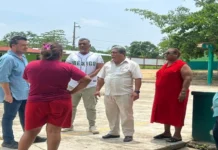 Avanza construcción de la línea de conducción de agua potable en la colonia F. Gutiérrez Trabajos de construcción de la línea de agua potable en la colonia F. Gutiérrez para mejorar el suministro de agua potable
