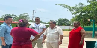Avanza construcción de la línea de conducción de agua potable en la colonia F. Gutiérrez Trabajos de construcción de la línea de agua potable en la colonia F. Gutiérrez para mejorar el suministro de agua potable