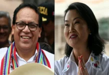 Elecciones en Perú: Keiko Fujimori lidera sondeos a boca de urna frente a Roberto Sánchez Keiko Fujimori lidera sondeos a boca de urna en elecciones en Perú