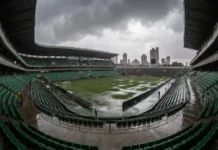 Estadio Azteca registra el nivel de lluvias más alto reportado en la capital, junio supera el promedio histórico Estadio Azteca con lluvias intensas antes del Mundial 2026