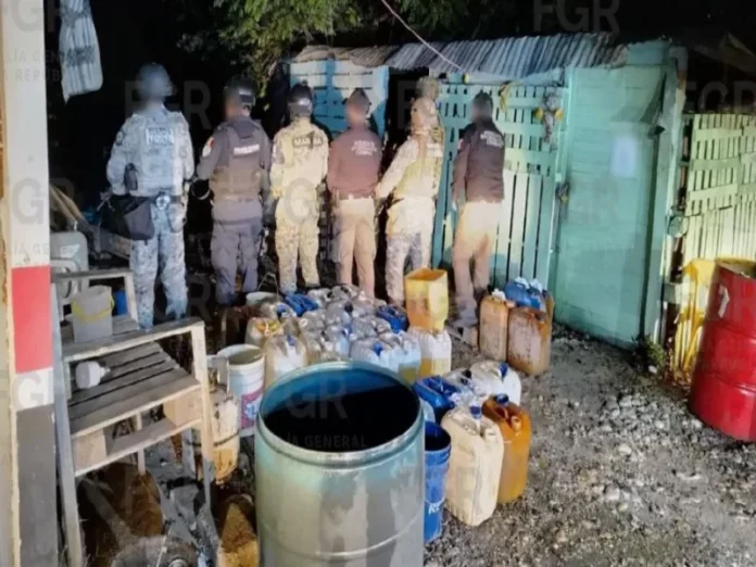 Hidrocarburo en Veracruz asegurado en operativo