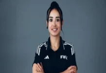 La mexicana Katia Itzel García tiene su segunda aparición en el Mundial 2026 al aparecer como cuarta árbitra en el Inglaterra vs Croacia Katia Itzel García como cuarta árbitra en el Mundial 2026