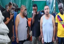 Capturan a otro mexicano en Nigeria tras el desmantelamiento de un nuevo laboratorio clandestino de metanfetamina Laboratorio clandestino de metanfetamina en Nigeria con equipo y precursores químicos