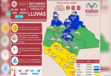 Alertan en Chiapas por lluvias torrenciales debido a posible desarrollo ciclónico Lluvias torrenciales en Chiapas debido a posible desarrollo ciclónico
