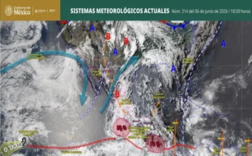 Lluvias torrenciales y posible ciclón tropical en México este domingo Lluvias torrenciales en México este domingo, según alerta del Servicio Meteorológico Nacional