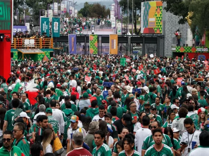 Imagen del estadio durante el Mundial 2026 Mundial 2026 con récord de asistencia en los estadios