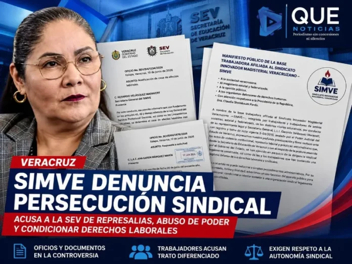 Sindicato Innovador Magisterial denuncia persecución laboral Sindicato Innovador Magisterial denuncia persecución laboral en Veracruz