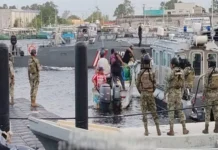 Aseguran embarcación con combustible y equipo para pesca submarina ilegal en Yucatán Pesca submarina ilegal en Yucatán: equipo y combustible asegurados