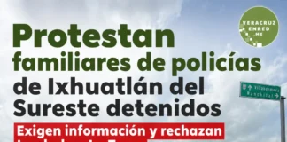 Protestan familiares de policías de Ixhuatlán del Sureste detenidos; exigen información y rechazan traslado a La Toma Familiares de policías detenidos en Ixhuatlán del Sureste piden información sobre su situación jurídica y rechazan traslado a La Toma, policías detenidos